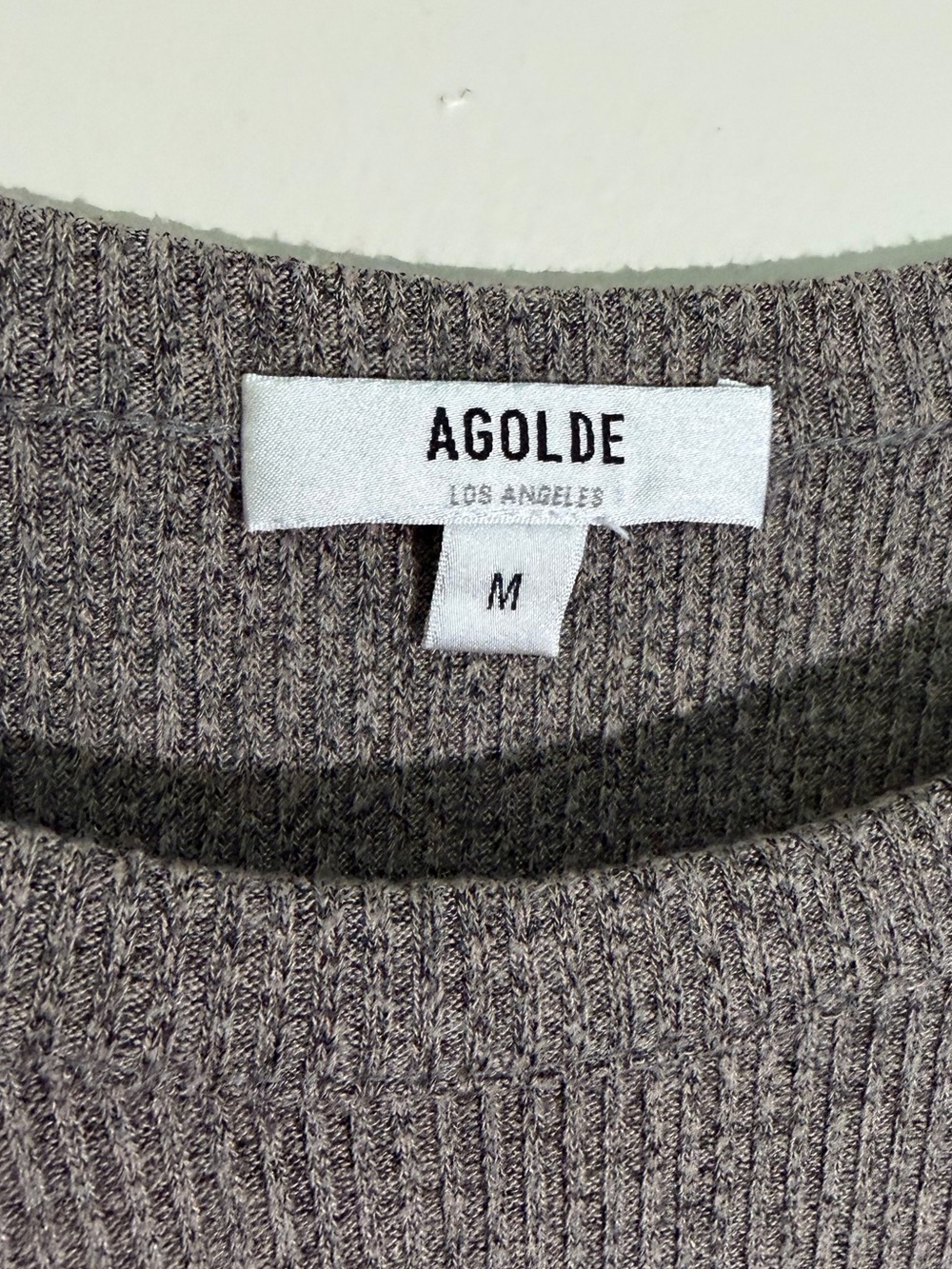 Agolde Maya Ribbed Long Sleeve - Picture 6 of 6